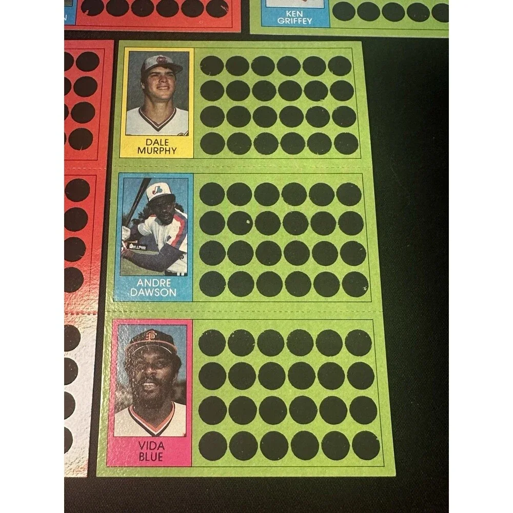Lot of (5) 1981 Topps Scratch Off Unscratched Rod Carew Garvey Rickey Henderson